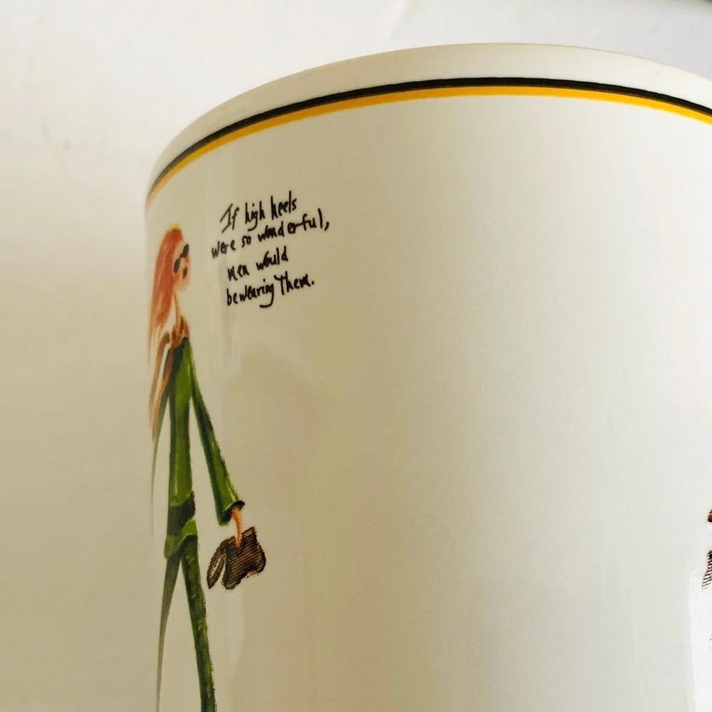 Sakura Spring Cleaning Coffee Mugs Cup Set of 4 Stoneware Humorous Novelty Gifts